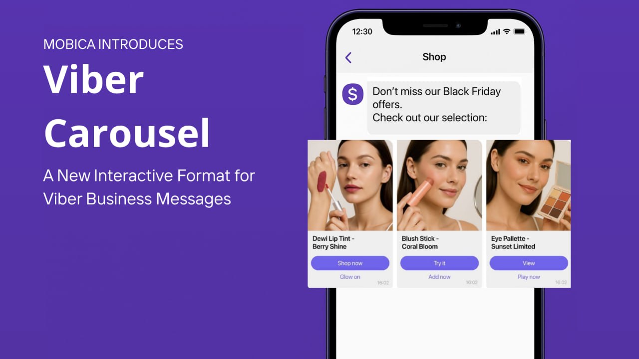 Mobica Introduces Viber Carousel – A New Interactive Format for Viber Business Messages